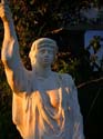 24 Athena statue in setting sun, Maramis Yacht Marina